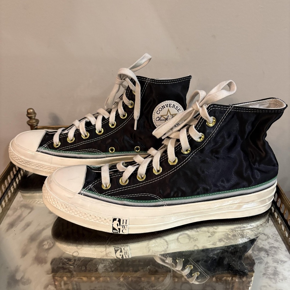 Converse Chuck Taylor All Star High Top Shoes Mens Size 9.5 Black Earl Lloyd NBA